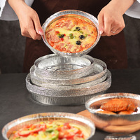 Plateau à Pizza jetable en aluminium, pièces de 7 pouces, assiettes à emporter, plateau à Pizza