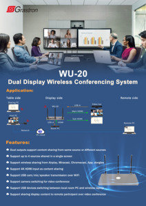 4K màn hình <span class=keywords><strong>Microsoft</strong></span> chia sẻ màn hình kép hệ thống trình bày không dây video screencast thiết bị kết nối UVC cho hội nghị - Product Image 4