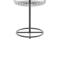 Rak Pajangan Pakaian Modern Industrial Bulat 4 Tingkat Berbahan Metal Frame dengan Lapisan Powder Coating Anti Karat untuk Boneka dan Pajangan Lainnya