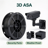 Filamen 3D HAOXI 3D ASA Rendah Bau, Pengisian Halus untuk Printer 3D FDM Desktop, Penggunaan Bengkel