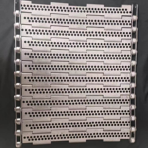 Ekmek üretim ve taşıma sistemleri için özelleştirilmiş paslanmaz çelik 304 316 sac zincir plaka bağlantı konveyör bant - Product Image 6