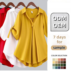 Blusa holgada de moda para mujer, Top para boutique de moda y pedidos al por mayor a granel, blusa formal personalizada para mujer - Product Image 2