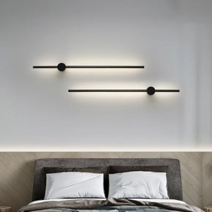 Lámpara de Pared Exterior Moderna, Estilo Lineal, Luz Blanca Cálida, Aplique de Jardín, Lámpara LED Larga para Pared - Product Image 6
