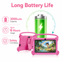 Tableta Infantil de 7 Pulgadas, Android 12, Quad Core, 2GB, 32GB, Dispositivo Educativo con WiFi, Tableta de Aprendizaje para Niños, Juegos de Rompecabezas, KidsTab
