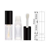 Tubes carrés pour gloss 10 ml – Emballages personnalisés transparents pour cosmétiques, tubes de gloss liquide, contenants pour rouge à lèvres, emballages en plastique pour fards à paupières