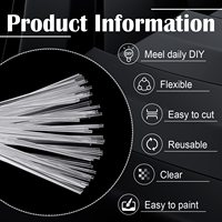 En gros 2mm 3mm 5mm Tiges Sucette Bâtons Jardin Plante Piquets Barre En Plastique Solide pour Gâteau Topper Décoration De Fête De Mariage