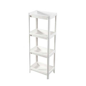 Estante de Almacenamiento para Niños, Estante para Baño de Plástico, Estante de Baño de 4 Niveles, Carrito de Almacenamiento, Organizador que Ahorra Espacio - Product Image 5