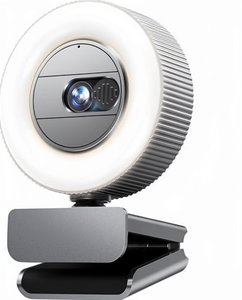Caméra USB <span class=keywords><strong>GUSGU</strong></span> QHD 2K avec capteur CMOS, microphone et anneau lumineux pour ordinateur de bureau/portable/Mac, streaming et vidéoconférence, plug-and-play - Product Image 5