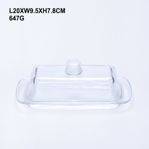 Beurrier <span class=keywords><strong>rectangulaire</strong></span> en <span class=keywords><strong>verre</strong></span> <span class=keywords><strong>transparent</strong></span> avec couvercle en <span class=keywords><strong>verre</strong></span> Nouveauté Boîte à beurre avec couvercle - Product Image 5
