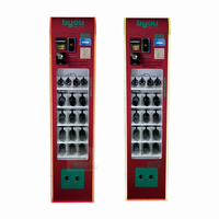Distributeurs automatiques compacts exportés à l'étranger, unités automatiques sans personnel en libre-service, écran LCD acceptant les pièces et les cartes