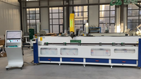Mesin Produksi Jendela dan Pintu Aluminium CNC Servo Driven OUWO 4200MM Bersertifikasi CE dengan Meja Kerja yang Dapat Dimiringkan 180 Derajat