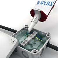 Elaplus 8605 Gel de silicone bicomposant haute transparence ultra clair pour l'encapsulation de modules IGBT -60°C