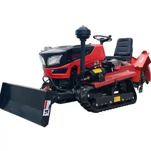 Cultivateur à deux axes pour l'utilisation de l'eau et de la terre15Hp 25Hp 30Hp 32Hp Petit mini tracteur à chenilles agricole à quatre roues