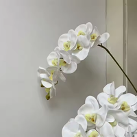EG-A254 bonne qualité une pièce orchidée fleurs en plastique orchidée fleur orchidée bouquet pour la décoration de mariage à la maison