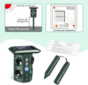 Mới Mới Nhất Chim <span class=keywords><strong>Repeller</strong></span> Chim Bồ Câu <span class=keywords><strong>Repeller</strong></span> Với Siêu Âm Và LED Ánh Sáng Đèn Flash Siêu Âm Chim Không Thấm Có Thể Sạc Lại Tất Cả Các Mùa - Product Image 4