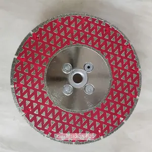 Dubai construção rápida pedra de corte, ferramentas de corte 125mm 5 polegadas lâmina de diamante vermelho novo estilo serra lâmina de mármore disco cortador