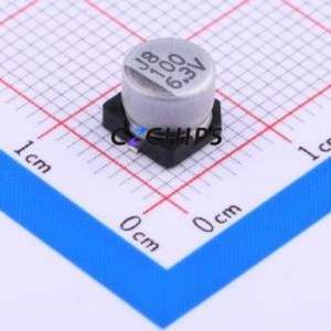 Condensador Electrolítico de Aluminio SMD VE-101M0JTR-0605, D6.3xL5.3mm 100uF 20% 6.3V 6.3mm - Product Image 1