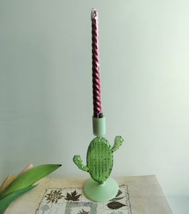 Portavelas <span class=keywords><strong>de</strong></span> cristal con forma <span class=keywords><strong>de</strong></span> <span class=keywords><strong>cactus</strong></span> único al por mayor <span class=keywords><strong>candelabro</strong></span> <span class=keywords><strong>de</strong></span> cristal hecho a mano para boda decoración del hogar - Product Image 5