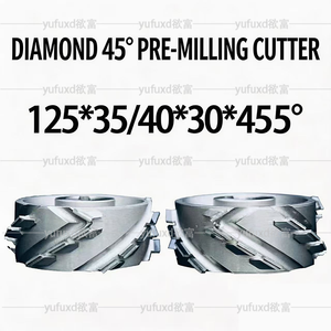 YUFU High Quality Diamond PCD Uncoated Face Mill Pre Milling Cutter 45 Helix Angle OEM Customizable V-Shaped Angled Knife Edge - Product Image 4
