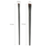Pinceaux de maquillage individuels fins et angulaires, véganes, pour sourcils plats, eye-liner, anti-cernes et teinture à sourcils, avec logo personnalisé et marque privée
