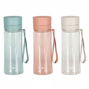 Botella de Plástico Tritan de 400 ml para Beber Directamente y Fácil de Transportar con Asa - Product Image 1