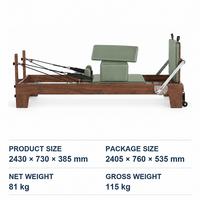 Produit tendance 2026 Réformateur Pilates en bois d'érable pour studio et entraînement fitness commercial