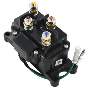 Solenoid รีเลย์คอนแทคเตอร์12V 250A Thumb รถบรรทุกสำหรับ ATV UTV เรือ4X4 1500-5000lbs Winch Switch 63070 62135 74900 2875714