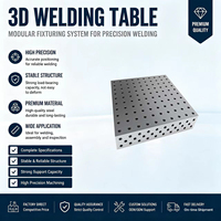 Plateforme de soudage flexible 3D en fonte avec gabarits de serrage pour l'assemblage et le soudage