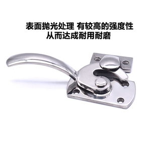 Poignée de porte industrielle en acier inoxydable 304, loquet de serrage scellé de précision pour équipement de boîtier - Product Image 5