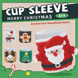 Kit de laine à broder pour Noël, bricolage, boule de laine, tricot à la main, Père Noël, bonhomme de neige, cerf et lutin, nouveau matériel de <span class=keywords><strong>crochet</strong></span> pour décorations festives - Product Image 5