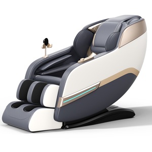 Full Body Massage Chair SL Dual-<b>Track</b> 4D Robotic Hand Home Use White Gray - Product Image 4