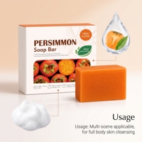 Savon au kaki pour personnes âgées, savon déodorant à l'odeur de Nonenal pour hommes et femmes, savon nettoyant pour tout le corps contre les odeurs corporelles fortes