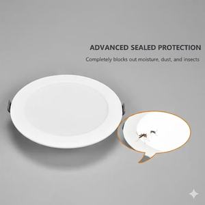 최고의 품질 슬림 <span class=keywords><strong>LED</strong></span> 원형 패널 조명 비 조광 매입형 천장 조명 플라스틱 램프 본체와 실내 <span class=keywords><strong>LED</strong></span> - Product Image 2