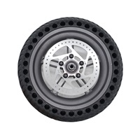 Piezas de Repuesto de Alta Calidad para Scooter, Rueda Trasera + Neumático de Panal + Disco de Freno para Xiaomi M365 Pro/Pro2