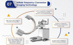 Thú Y sử dụng tragbarer c-cánh tay 5KW kỹ thuật số di động mini C Arm x Ray máy cho rùa/chó/mèo phẫu thuật - Product Image 3