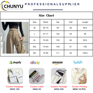 <span class=keywords><strong>Pantaloni</strong></span> lunghi da donna con <span class=keywords><strong>doppio</strong></span> <span class=keywords><strong>bottone</strong></span> formali con tasche alte a vita alta <span class=keywords><strong>pantaloni</strong></span> estivi da donna alla moda autunno - Product Image 6