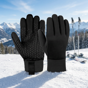 Mitaines de ski d'hiver personnalisées unisexes, chaudes, imperméables, tactiles, en tissu Oxford, pour snowboard et activités extérieures - Product Image 2