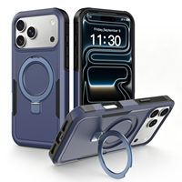 Nouvelle arrivée, étui de téléphone avec support magnétique pour iPhone 18 Pro Max, pour iPhone 17, 16, 15, 14 Pro Max, accessoires pour téléphone, charge sans fil