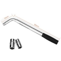 Clé à douille télescopique de type L de haute qualité pour pneus de voiture, clé à douille à 2 embouts, clé à écrous pour réparation automobile