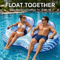Matelas Gonflable Flottant pour Adultes, Chaise de Piscine pour Fêtes Estivales, Plage, Emballage pour Vente par Correspondence