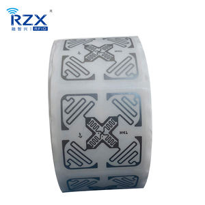 RZX muestra gratis 3D antena H47 50x50mm Impinj Monza 4QT largo alcance UHF RFID pegatina 860-960MHz adhesivo blanco etiqueta en blanco - Product Image 3