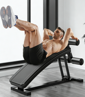 JEYORL JY218 Planche de musculation en métal avec design inversé pour l'entraînement des abdominaux, équipement de fitness d'intérieur pour le bureau