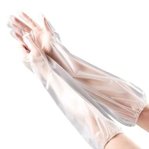 Gants jetables imperméables épaissis, longueur étendue de 60 cm, pour la vaisselle en cuisine et l'usage domestique - Product Image 5