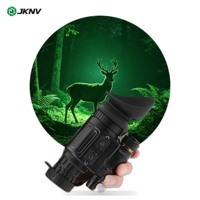 Casing JKNV PVS-14 Dipasangkan dengan Tabung Penguat Gambar Layar Pelangi Fotokatoda yang Ditingkatkan Inframerah FOM 2000 P43 Hijau