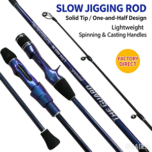Canne à pêche Slow Jigging 1,5 section en fibre de carbone pour la pêche en mer en bateau (spinning et casting) - Product Image 4
