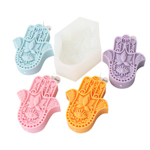 Hamsa Hand Silicone Mold Candle Soap Resin Mould Non Stick Reusable Easy Release <b>Crafting</b> <b>Tool</b> - Product Image 2