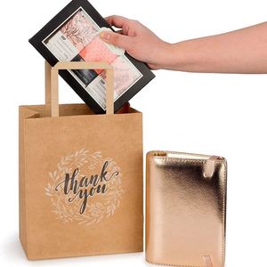 Bolsas de Regalo de Papel Kraft Marrón con Asas, 100% Reciclables, para Compras, Bodas y Detalles, Precio al por Mayor - Product Image 2