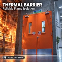 Porte coupe-feu en acier certifiée CE, résistante au feu, pour sortie de secours, conforme aux normes australiennes, pour hôtels