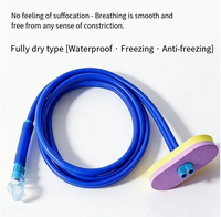 Tube de plongée double pour adultes, tube respiratoire sous-marin anti-fuite et anti-buée, tube de plongée à embout sec pour la plongée en mer et le snorkeling