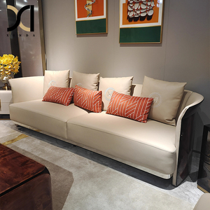 Muebles de buena calidad, sofás de diseño italiano, sofás de estilo americano de cuero genuino, Juego de <span class=keywords><strong>2</strong></span> sofás de sala de estar con precio - Product Image 4
